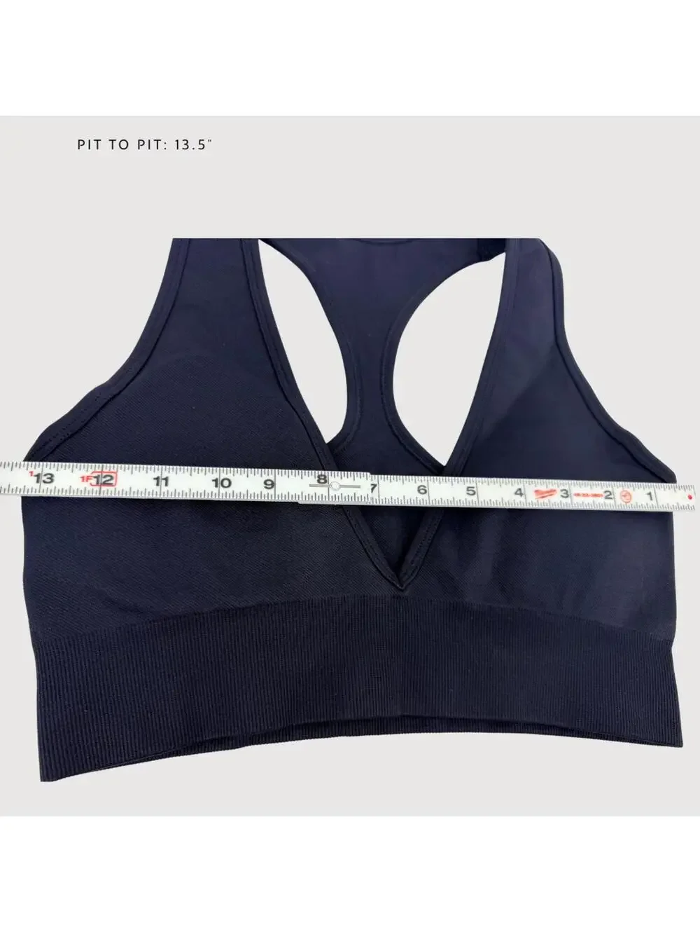 CSB Black Racerback Seamless Sports Bra